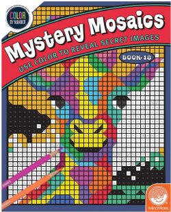 CAHIER À COLORIER POUR ADULTES - COLORIAGE MYSTÈRE - MYSTERY MOSAICS - TOME 18 (ANGLAIS)